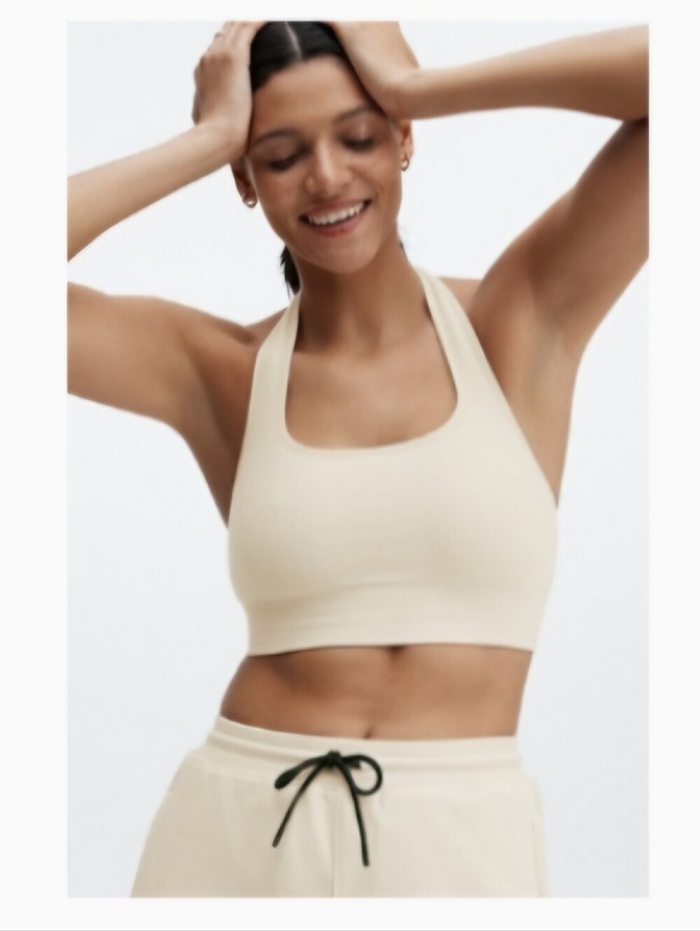 Fabletics Cloud Seamless Halter Bralette - Size Medium